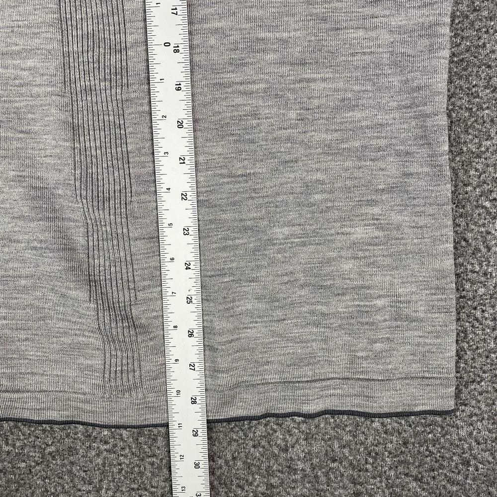 Smartwool Mens Merino Wool 1/2 Zip Pullover L Base layer Gray Hiking Outdoor Ski - Picture 11 of 16